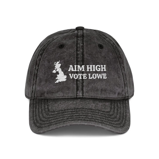 Aim High, Vote Lowe Vintage Cap