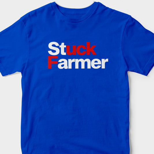 STUCK FARMER (BLUE) T-SHIRT