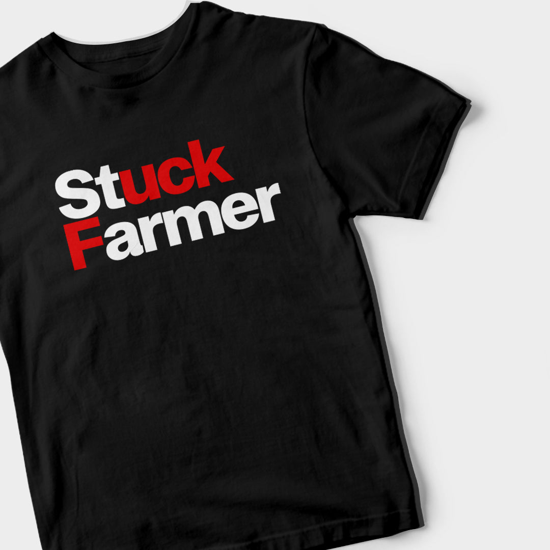 STUCK FARMER (BLACK) T-SHIRT